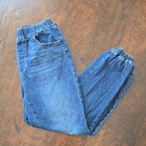 LOFT Blue Relaxed Denim Jeans Elastic Waist